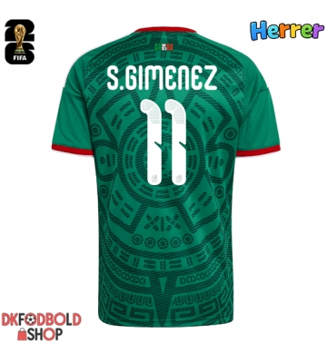 Mexico Santiago Gimenez #11 Hjemmebanetrøje VM 2026 Kort ærmer